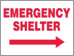 EMERGENCY SHELTER (ARROW RIGHT)