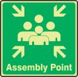 ASSEMBLY POINT W/MUSTER POINT SYMBOL