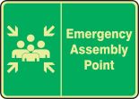 ASSEMBLY POINT W/MUSTER POINT SYMBOL