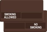 SMOKING ALLOWED / NO SMOKING