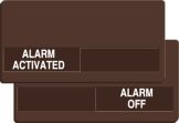 ALARM ACTIVATED / ALARM OFF