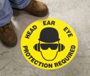 HEAD EAR EYE PROTECTION REQUIRED (W/ GRAPHIC)