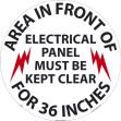 Area In Front of Electrical Panel Must Be Kept Clear For 36 Inches