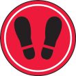 Slip-Gard™ Floor Sign: Footprint Image (in circle)