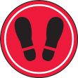 Slip-Gard™ Floor Sign: Footprint Image (in circle)