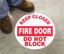 KEEP CLOSED FIRE DOOR DO NOT BLOCK
