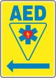 AED <--- (LEFT ARROW) (W/GRAPHIC)