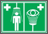 EMERGENCY SHOWER/EYEWASH ISO