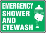 EMERGENCY SHOWER AND EYEWASH (W/GRAPHIC)
