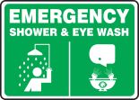 EMERGENCY SHOWER & EYE WASH (W/GRAPHIC)