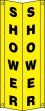 Safety Sign, Legend: SHOWER