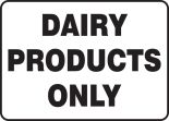 DAIRY PRODUCTS ONLY