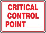 CRITICAL CONTROL POINT ___