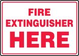 FIRE EXTINGUISHER HERE