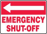 EMERGENCY SHUT-OFF (ARROW LEFT)