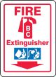 FIRE EXTINGUISHER (W/GRAPHIC) (ARROW DOWN)