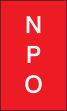npo signs for patient care