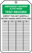 EMERGENCY SHOWER & EYEWASH TEST RECORD