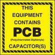 THIS EQUIPMENT CONTAINS PCB (POLYCHLORINATED BIPHENYLS) CAPACITOR(S)