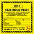 Uncategorized, Legend: PROPER D.O.T SHIPPING ORM-E OTHER REGULATED MATERIAL HAZARDOUS WASTE FEDERAL AND STATE LAW PROHIBITS IMPROPER DISPOSAL IF ...