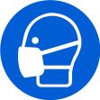 Safety Sign, Legend: WEAR MASK