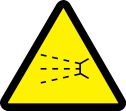 Safety Sign, Legend: (SPLASH HAZARD)