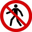 NO PEDESTRIANS