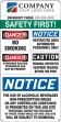 Semi-Custom Field and Site Entrance Signs: Safety First