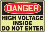 HIGH VOLTAGE INSIDE DO NOT ENTER