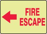 FIRE ESCAPE (ARROW LEFT) (GLOW)