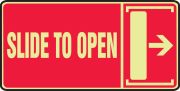 SLIDE TO OPEN (W/GRAPHIC) (ARROW RIGHT) (GLOW)