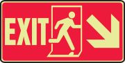 EXIT (W/GRAPHIC) (ARROW) (GLOW)