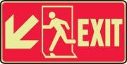 EXIT (W/GRAPHIC) (ARROW) (GLOW)