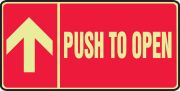 PUSH TO OPEN (ARROW) (GLOW)