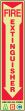 FIRE EXTINGUISHER USE ON ALL FIRES A B C (ARROW)