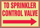 TO SPRINKLER CONTROL VALVE (ARROW RIGHT)