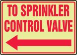 TO SPRINKLER CONTROL VALVE (ARROW LEFT)