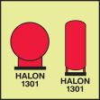 HALON BOTTLES IN PROTECTED AREA