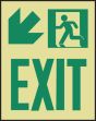 EXIT (W/GRAPHIC) ARROW DIAGONAL DOWN LEFT