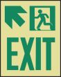 EXIT (W/GRAPHIC) ARROW DIAGONAL UP LEFT