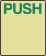 DOOR HANDLE SIGNS WITH MESSAGE PUSH ISOLATED