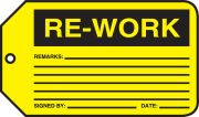 Safety Tag, Legend: RE-WORK