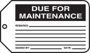 DUE FOR MAINTENANCE