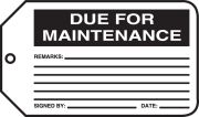 DUE FOR MAINTENANCE