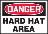 DANGER HARD HAT AREA