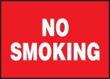Safety Sign, Legend: NO SMOKING