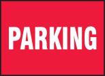 Safety Sign, Legend: PARKING