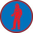 WEAR FULL PROTECTIVE CLOTHING (RED/BLUE)