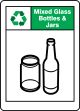 MIXED GLASS BOTTLES & JARS