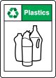 Safety Sign, Legend: PLASTICS